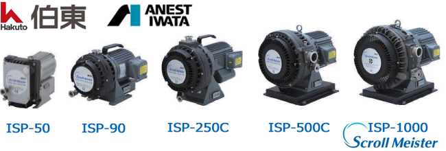 IWATA 渦旋幹泵(無油真空泵) ISP 系列