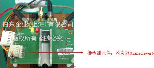 光通信收發器(transciever)電性能測試